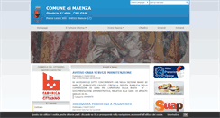 Desktop Screenshot of comunedimaenza.it